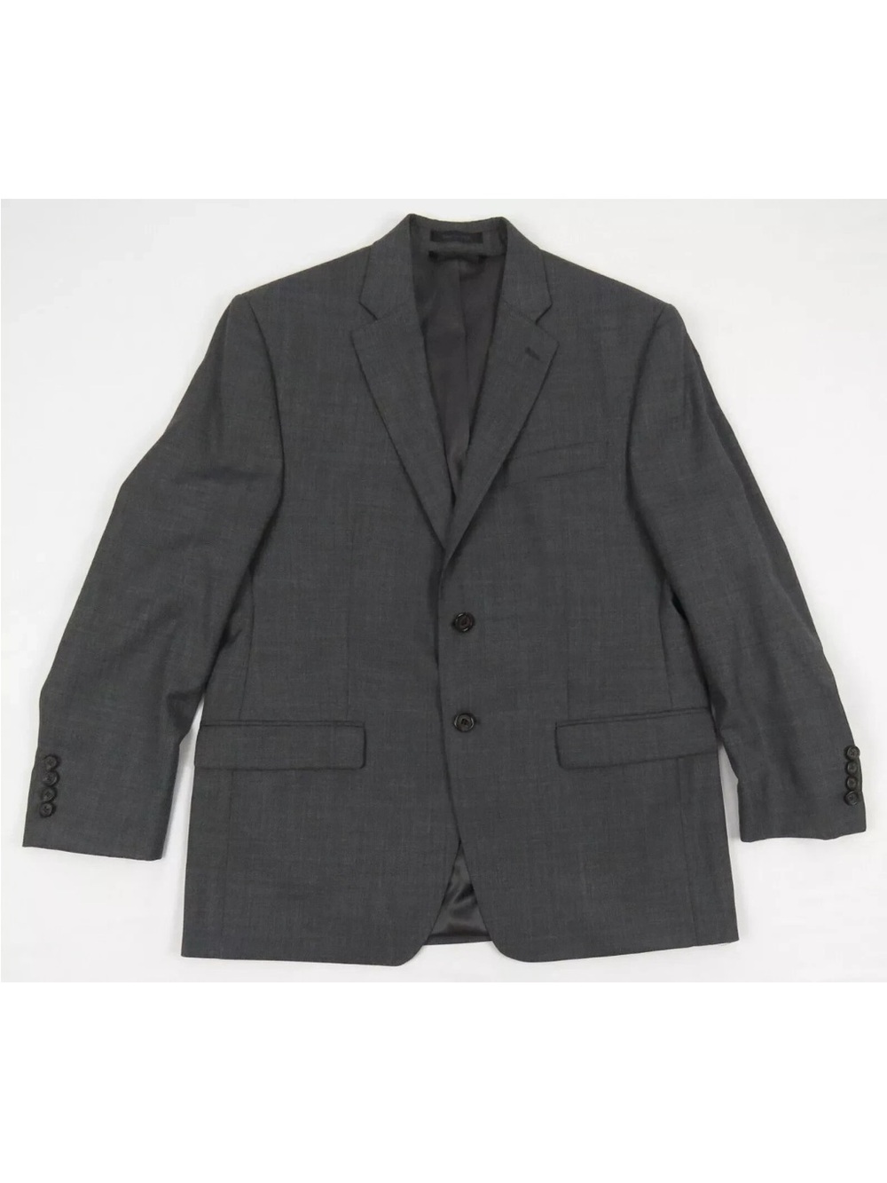 Lauren Ralph Lauren LRL 100% Wool Gray 2 Button Blazer Sport Coat Jacket 40 S